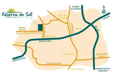 Terreno à venda no Monte Bérico, Caxias do Sul 