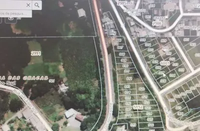 Terreno com frente para 2 ruas,  rua calçada, água , esgoto, luz. terr