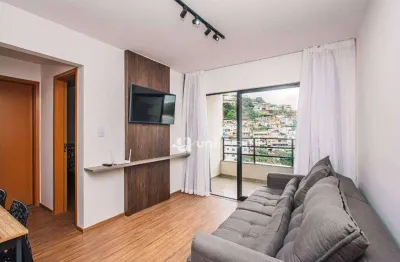 Apartamento mobiliado  com 1 quarto à venda, 49 m² por r$ 330.000 - são pedro - juiz de fora/mg