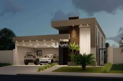 Casa linear com living amplo, ambientes integrados e quintal gramado à venda, 200 m² por r$ 1.100.000 - condomínio via do sol - juiz de fora/mg