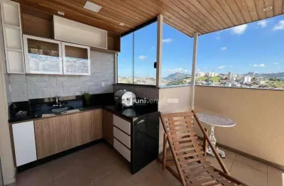 Cobertura com 3 quartos para alugar, 208 m² por r$3.500,00/mês - bom pastor - juiz de fora/mg