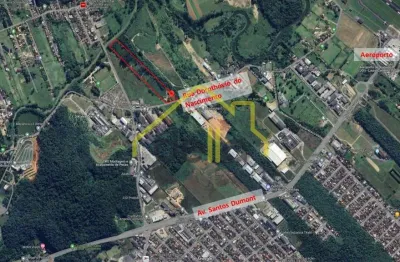 Terreno na região industrial norte com 43.000m2 para construção de galpão localizado próximo do aeroporto e avenida santos dumond !