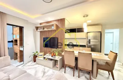 Apartamento moderno com 2 vagas de garagem e ótimo padrão de acabamento no bairro saguaçú!