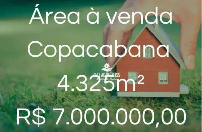 Área à venda, 4325 m² por r$ 7.000.000,00 - copacabana - uberlândia/mg