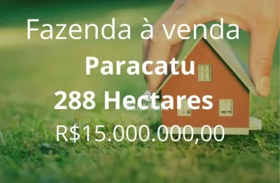 Fazenda à venda, 2880000 m² por r$ 15.000.000,00 - zona rural - paracatu/mg
