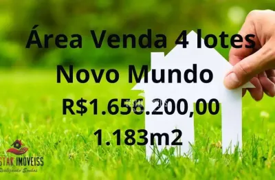 Área à venda, 1183 m² por r$ 1.656.200,00 - novo mundo - uberlândia/mg