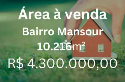 Área à venda, 10216 m² por r$ 4.300.000,00 - mansour - uberlândia/mg