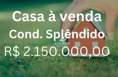 Casa com 3 quartos à venda, condomínio splêndido - uberlândia/mg