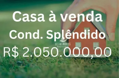 Casa com 3 quartos à venda, condomínio splêndido - uberlândia/mg