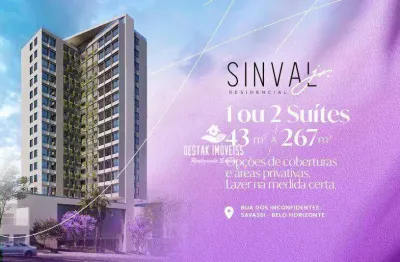 Apartamento com 1 dormitório à venda, 43 m² por r$ 814.531,20 - savassi - belo horizonte/mg