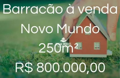 Barracão à venda, 250m² por r$ 800.000 - novo mundo - uberlândia/mg