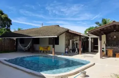 Casa em condomínio fechado com 4 quartos à venda na rua dos laços, boa união, camaçari por r$ 790.000
