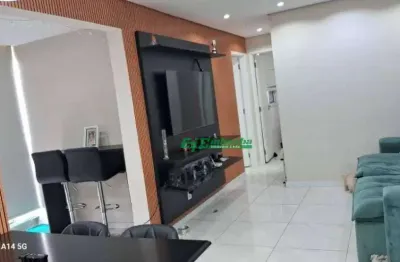 Apartamento com 2 dormitórios à venda, 55 m² por r$ 360.000,00 - vila são rafael - guarulhos/sp