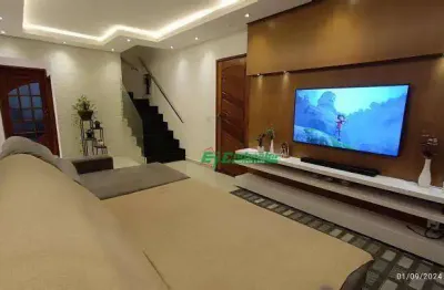 Sobrado com 4 dormitórios à venda, 133 m² por r$ 806.000,00 - vila rosália - guarulhos/sp