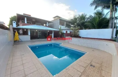 Casa em condomínio fechado com 5 quartos à venda na rodovia amaral peixoto, km 104, s/, praia linda, são pedro da aldeia, 320 m2 por r$ 895.000
