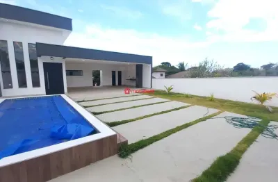 Casa em condomínio fechado com 3 quartos à venda na rua praia do sudoeste, 100, boqueirão, são pedro da aldeia, 148 m2 por r$ 800.000