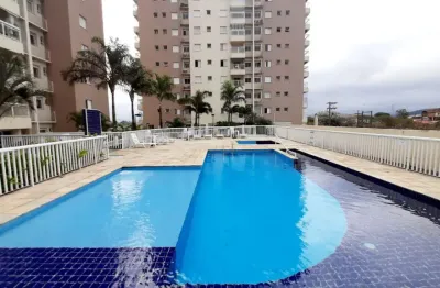 Apartamento na praia a 200 metros da praia - lazer completo com piscina -  02 quartos