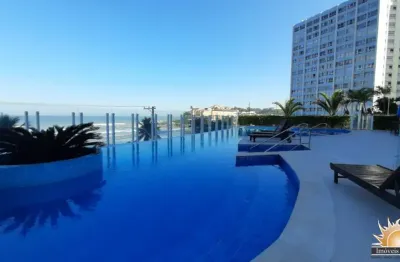 Apartamento alto padrão em prédio frente mar com lazer completo