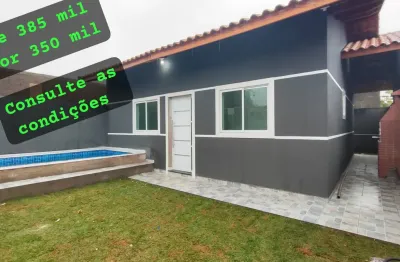 Casa na praia a 500m do mar - não é geminada - piscina e área gourmet coberta com churrasqueira