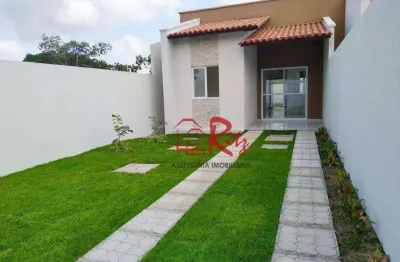 Casa com 3 dormitórios à venda, 75 m² por r$ 299.000,00 - olho d'água - eusébio/ce