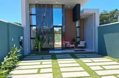 Casa com 3 dormitórios à venda, 85 m² por r$ 429.000,00 - tapuiú - eusébio/ce