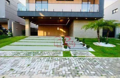 Casa com 4 dormitórios à venda, 334 m² por r$ 2.700.000,00 - bairro cidade alpha - eusébio/ce