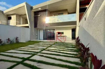 Casa com 4 dormitórios à venda, 137 m² por R$ 687.900,00 - Novo Portugal - Eusébio/CE