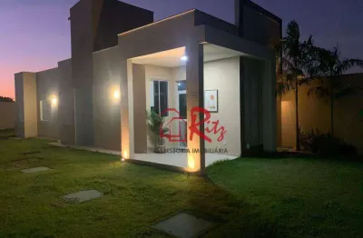 Casa com 2 dormitórios à venda, 66 m² por r$ 289.000,00 - olho d'água - eusébio/ce
