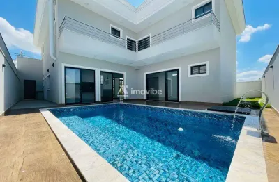 Casa a venda com 450m² de terreno e 430m² de construção com 05 suítes no condomínio villagio em americana-sp