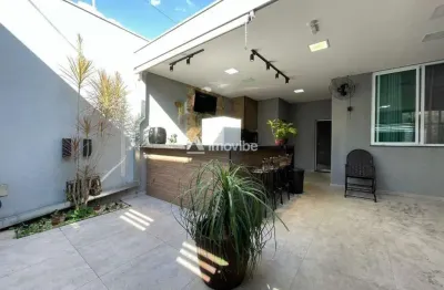 Casa com 03 dormitórios e suíte com closet, bairro terra azul em santa bárbara d'oeste/sp