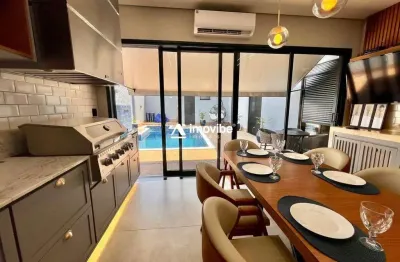 Casa em condomínio: elegância, tecnologia e acabamento de alto padrão.