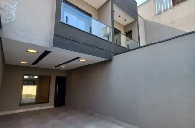 Sobrado novo e moderno com 3 quartos, 2 vagas e área gourmet - valor promorcional