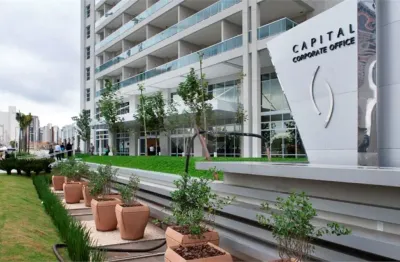 Sala comercial mobiliada para locação no capital corporate – 68 m²