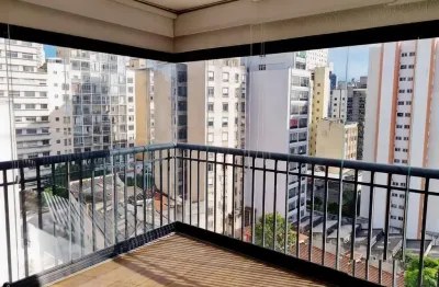 Apartamento studio à venda tem 43 metros quadrados com 1 quarto 1 vaga e varanda em santa cecília - são paulo - sp...apartamento studio de 43 metros quadrados com ampla varanda conjugada, e ja fechada