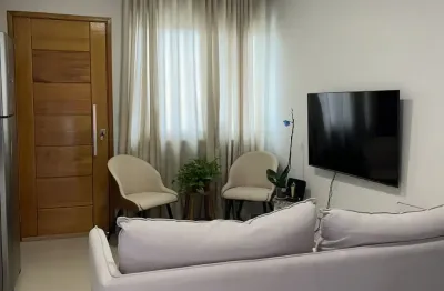 Cobertura seminova no condomínio em vila nivi – toda mobiliada
