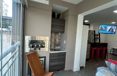 Apartamento varanda gourmet próximo da av. braz leme, 2 dormitórios 1 suíte e 1 vaga fixa e livre