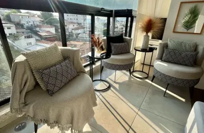 Apartamento varanda grill, 2 dormitórios 1 suíte e 1 vaga