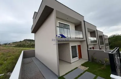 Sobrados com 2 suítes e área gourmet – loteamento nova são josé/sc