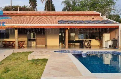 Casa com 3 dormitórios à venda, 240 m² por r$ 850.000,00 - chácara de recreio santa fé - campinas/sp