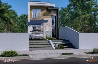 Sobrado 2 pavimentos - loteamento alamos - 121 m² privativos