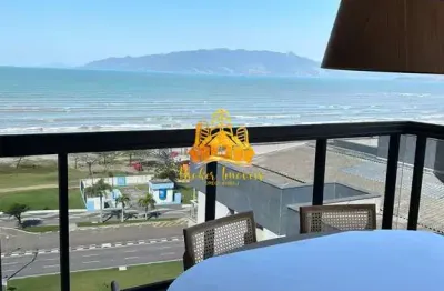 Apartamento luxuoso frente ao mar, lindíssimo no edifício paternon- jardim aruan em caraguatatuba sp