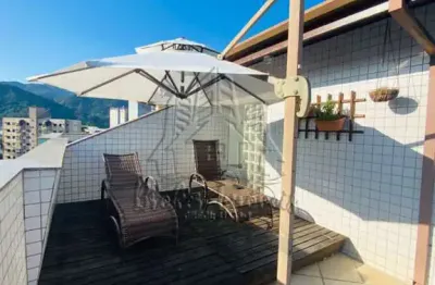 Cobertura residencial park, centro caraguatatuba, com linda vista para o mar