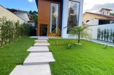 Sobrado novo cercado pela natureza em condomínio fechado no park imperial no massaguaçu em caraguatatuba - sp