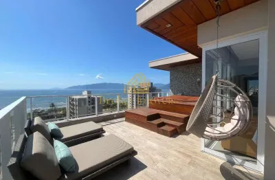 Cobertura de alto padrão com vista deslumbrante para o mar em caraguatatuba disponível para locação!