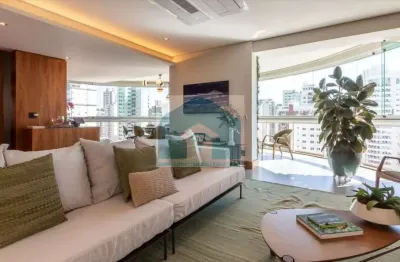 Apartamento moema indios, 3 suites, 4 vagas , 210m². carregador de carro eletrico .