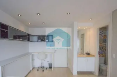 Apartamento brooklin mobiliado ,1 dormitório,1 suíte, 1 vaga com lazer