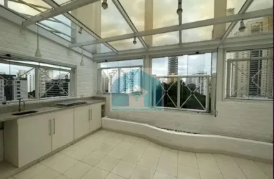 Cobertura brooklin com 3 suítes 3 vaga com espaço gourmet 175m.