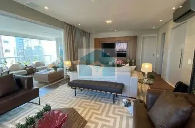 Apartamento brooklin, porteira fechada (mobiliado) 225m², 4 suites ,4 vagas e deposito.