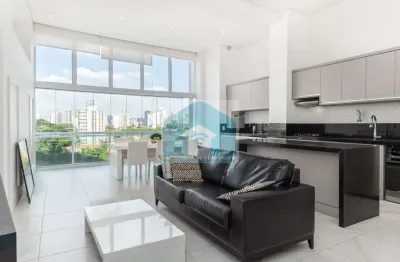 Apartamento brooklin ,  mobiliado ,1 suite, 2 vagas .