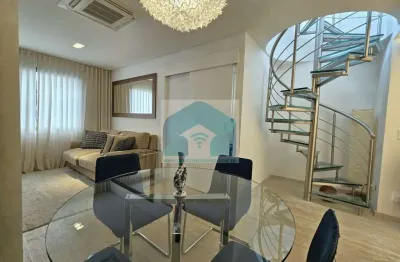 Cobertura duplex mobiliada - vila nova conceição - novinha